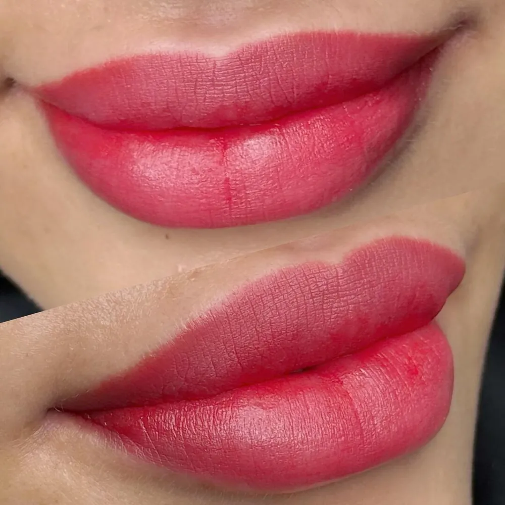 Antes e depois de design com henna na Ana Paula Estética